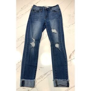 KanCan Medium Wash Distressed Jeggings Size 5/26